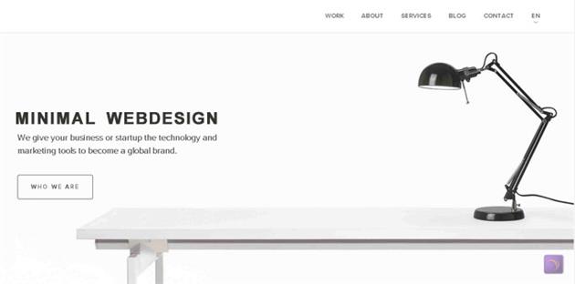 طراحی سایت به سبک مینیمال